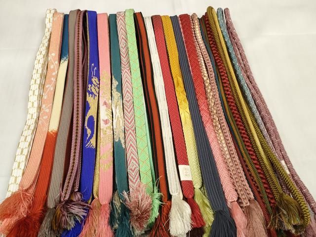 平和屋着物 和装小物 帯締め20本セット 高麗組 笹浪組 亀甲組 金銀糸 zzz