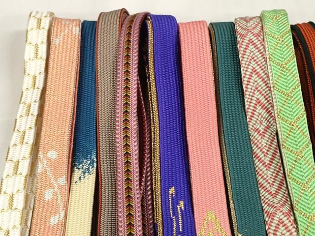 平和屋着物 和装小物 帯締め20本セット 高麗組 笹浪組 亀甲組 金銀糸 zzz