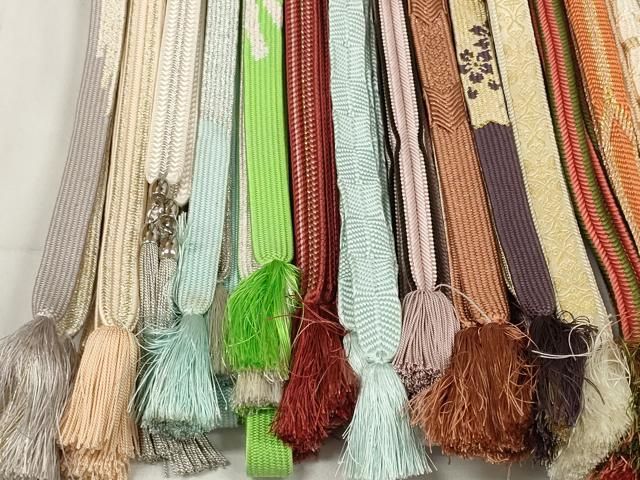  平和屋着物 和装小物 帯締め20本セット 高麗組 笹浪組 奈良組 冠組 金銀糸 zzz 帯締め 帯留め 帯飾り