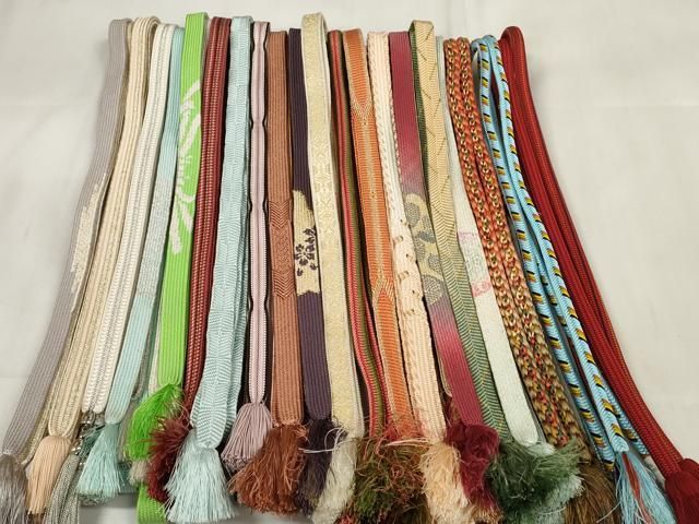 平和屋着物 和装小物 帯締め20本セット 高麗組 笹浪組 奈良組 冠組 金銀糸 zzz