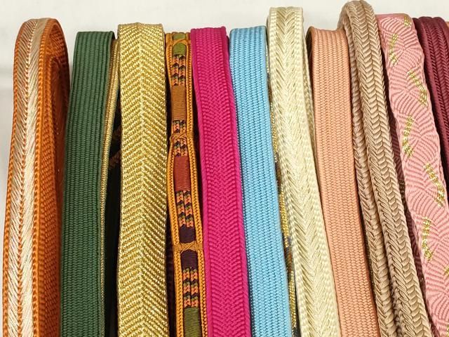 平和屋着物 和装小物 帯締め20本セット 手組紐 高麗組 笹浪組 奈良組 冠組 金糸 zzz