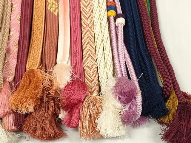  平和屋着物 和装小物 帯締め20本セット 手組紐 高麗組 笹浪組 奈良組 冠組 金糸 zzz 帯締め 帯留め 帯飾り