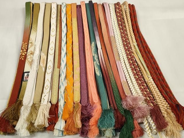 平和屋着物 和装小物 帯締め20本セット 高麗組 笹浪組 鎌倉組 奈良組 金糸 zzz