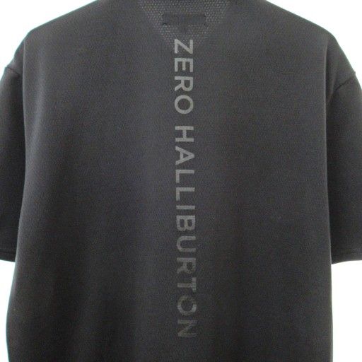 ZERO HALLIBURTON ゼロハリバートン　半袖ポロシャツ　ブラック　L ZERO HALLIBURTON（ゼロハリバートン） tシャツ ZERO HALLIBURTON ZHG