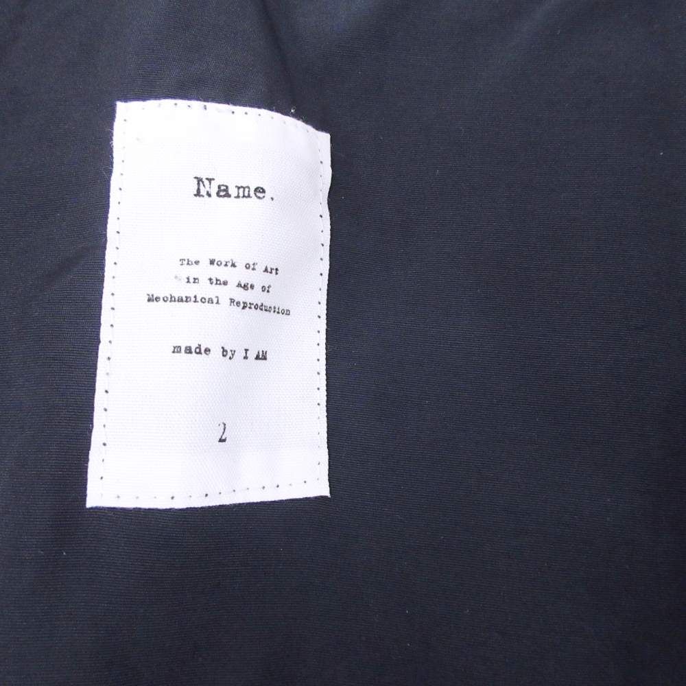 ネーム Name. ナイロンタッサービッグシルエットフーデッドコート