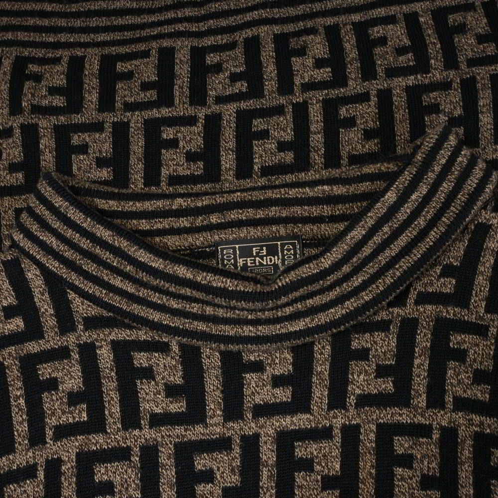 FENDI ヴィンテージ ズッカ柄 タートルネック ニット - メルカリ