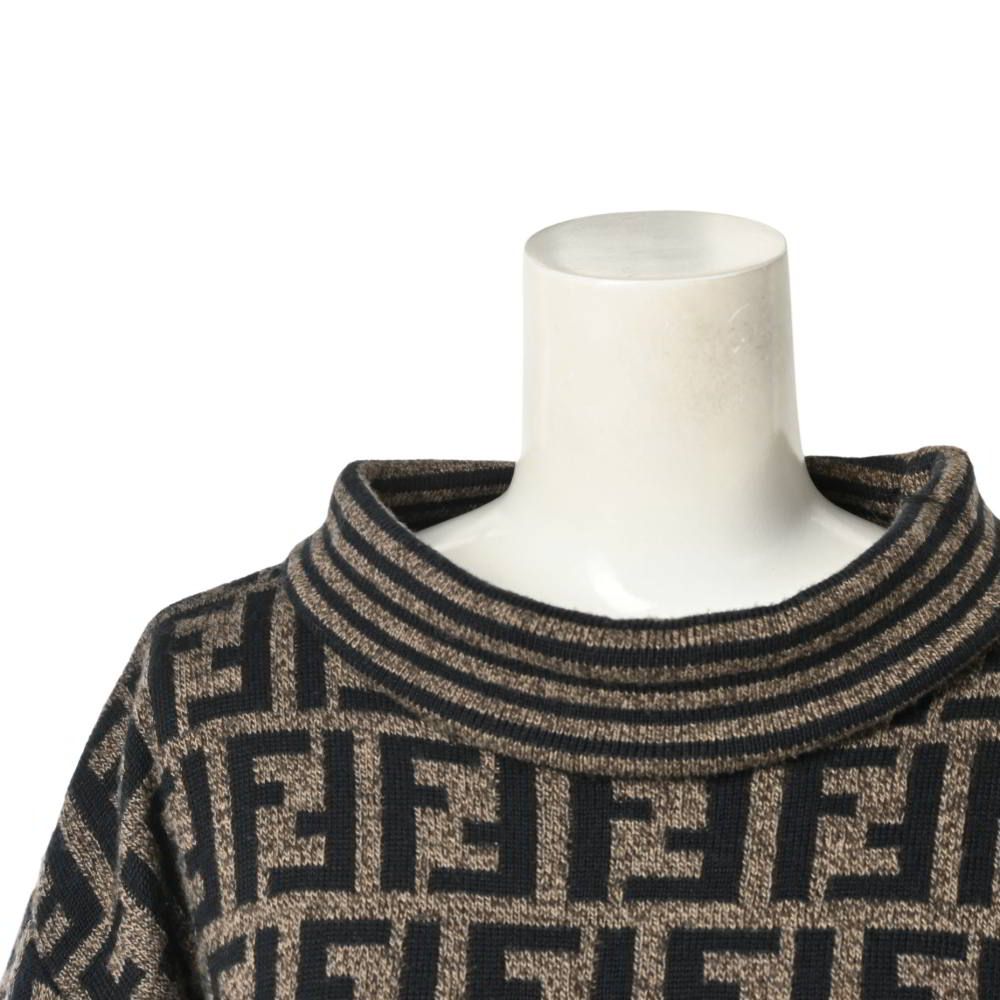 FENDI ヴィンテージ ズッカ柄 タートルネック ニット - メルカリ