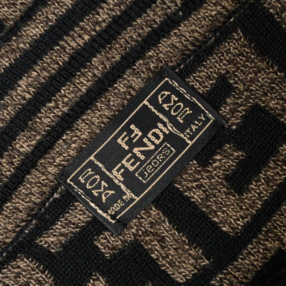 FENDI ズッカ　ビンテージ　セーター FENDI ヴィンテージ ズッカ柄 タートルネック ニット - メルカリ