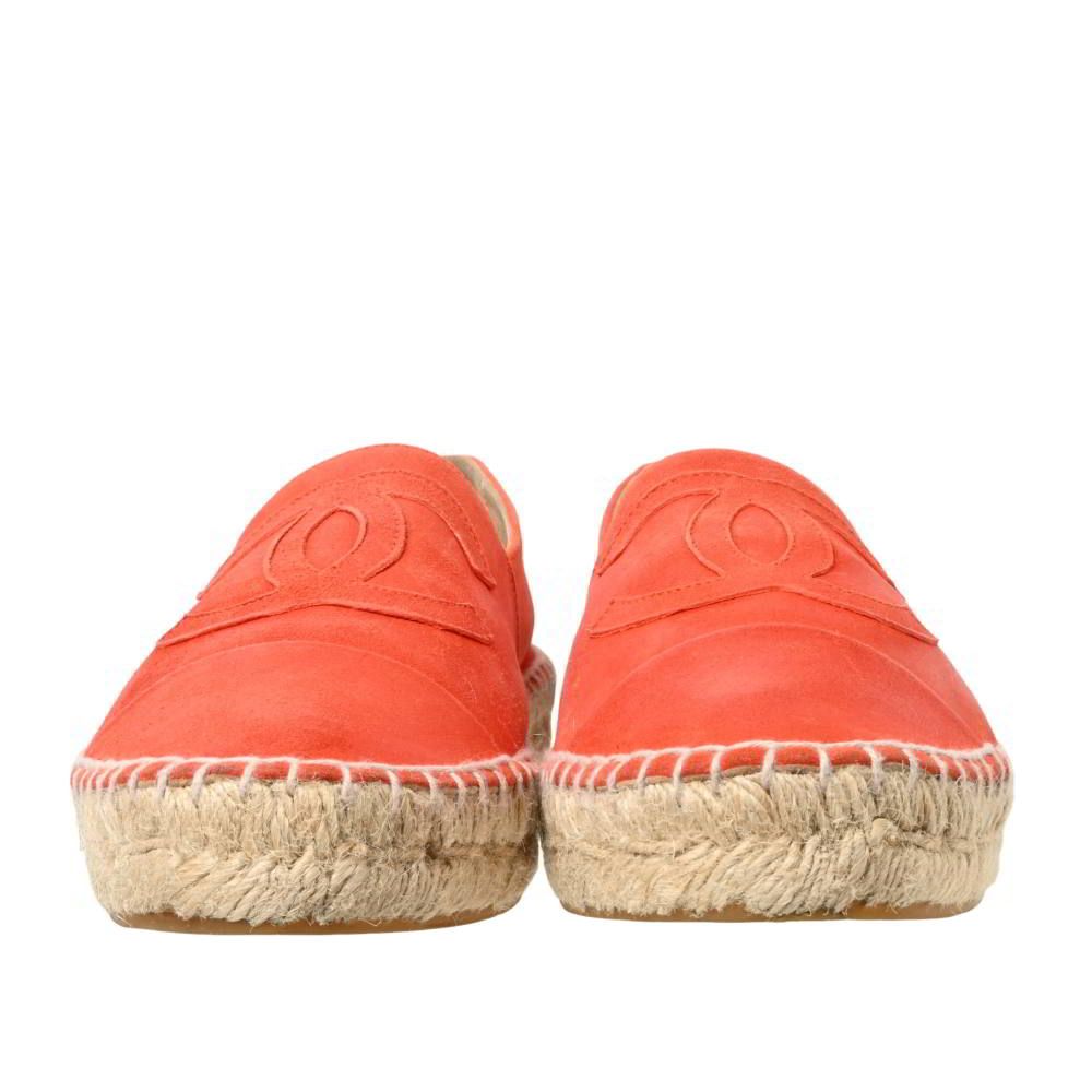 CHANEL G 29762 ココマーク スエード エスパドリーユ シューズ