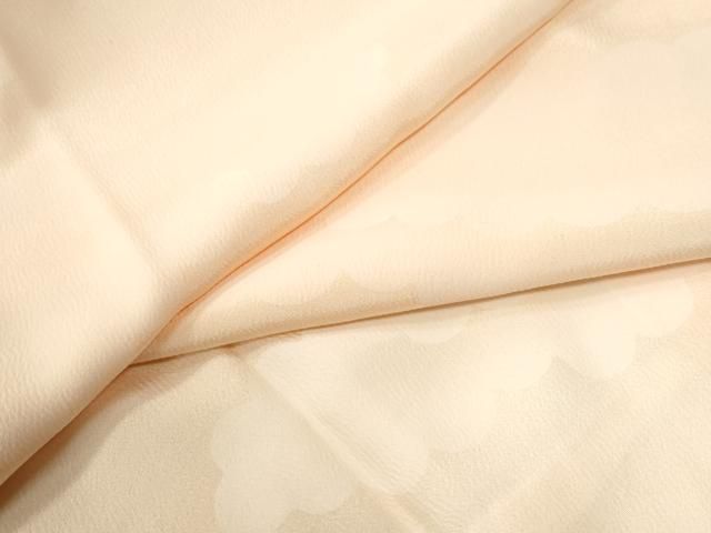 平和屋着物 長襦袢 袷 雲取り地紋 肌色 正絹 yc