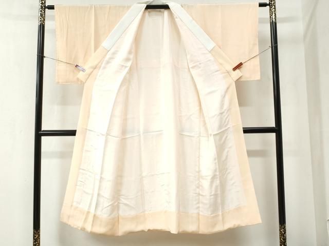  平和屋着物 長襦袢 袷 雲取り地紋 肌色 正絹 yc 長襦袢 長襦袢 半襦袢