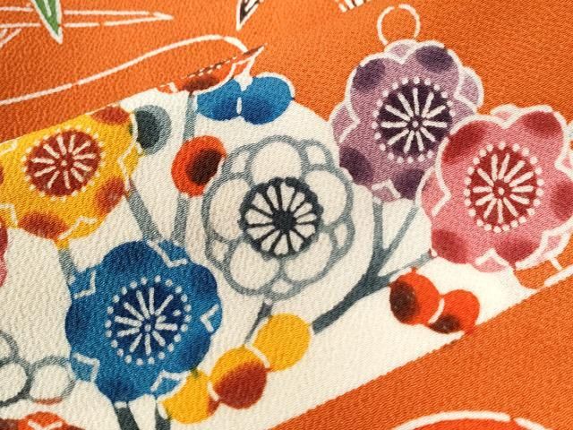 竜田川笹梅花文