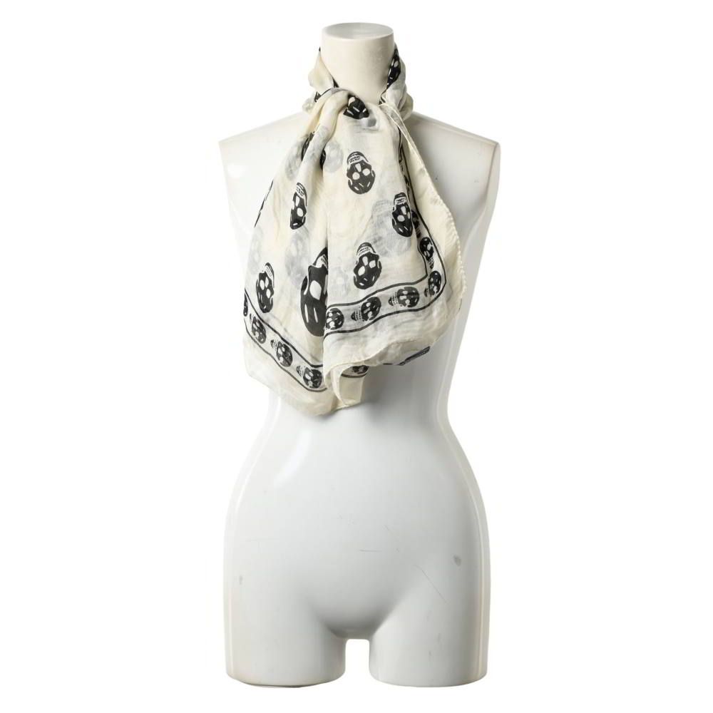 Alexander McQueen シルク スカル スカーフ ストール