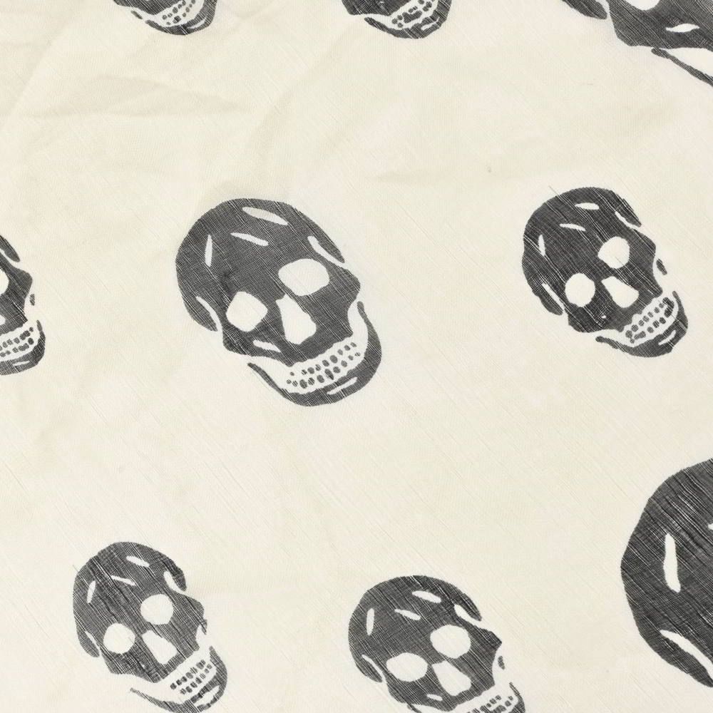 Alexander McQueen シルク スカル スカーフ ストール