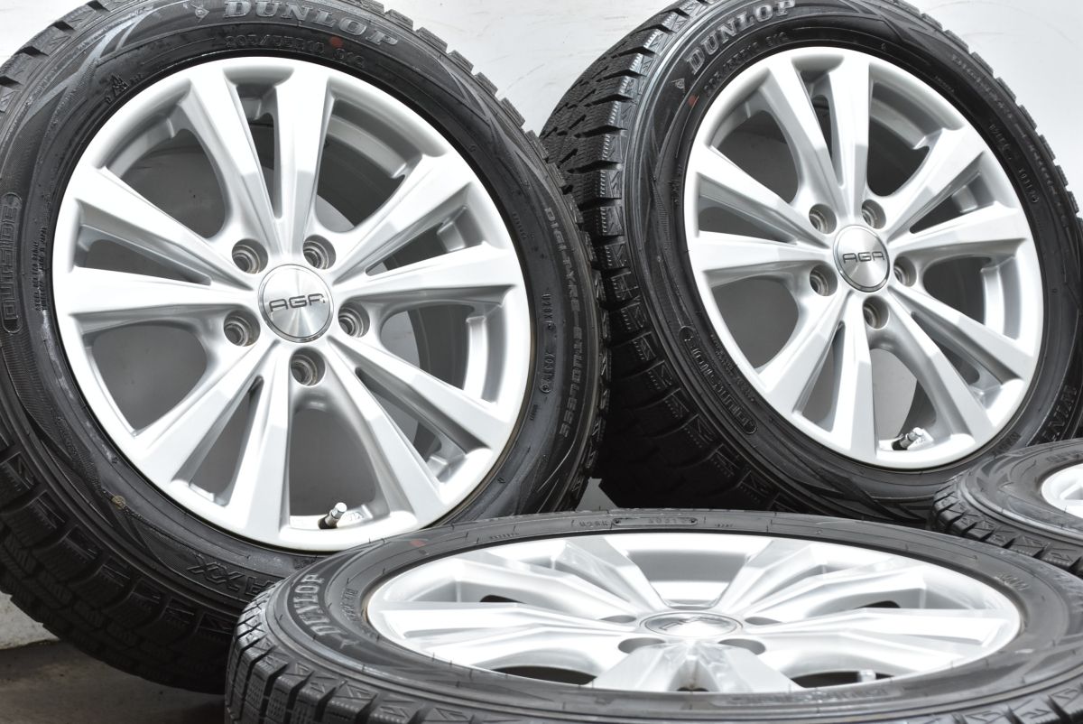 バリ溝 AGA 16 in 6 5 J 46 PCD 112 ウィンターマックスWM 01 205 55 R フォルクスワーゲン ゴルフ 3 Bパサート アウディ A