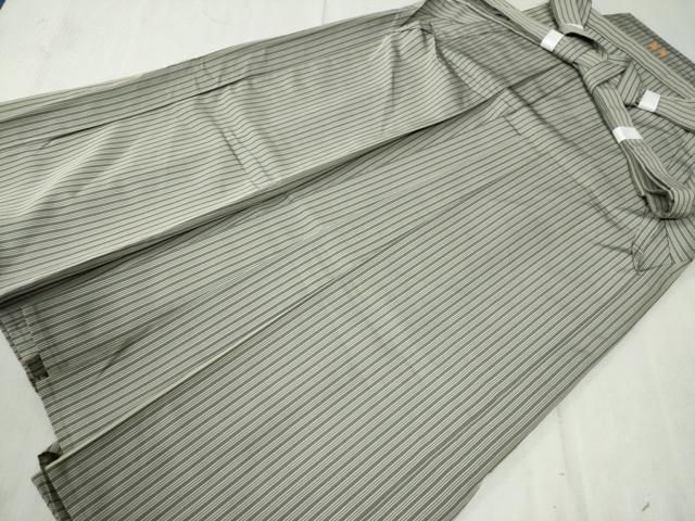 平和屋着物 男性 行灯袴 精巧仕舞平 間道 正絹 yc