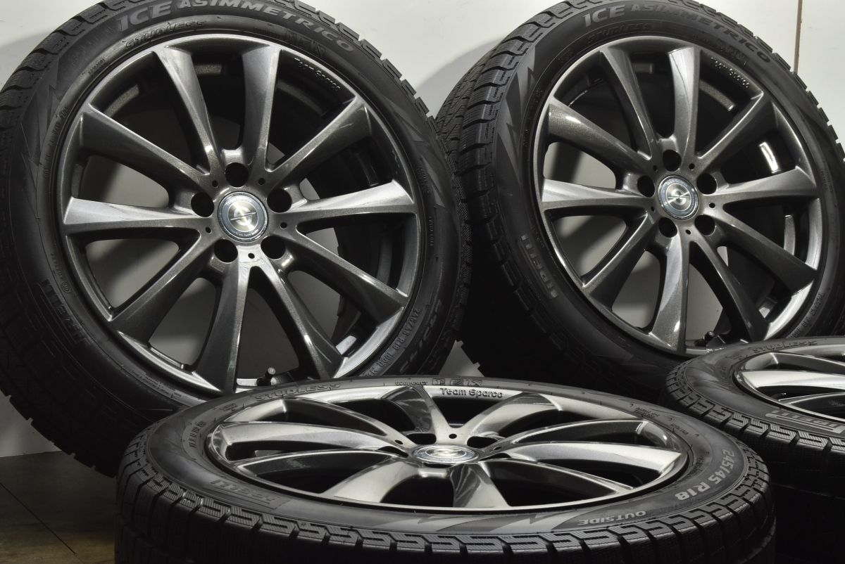 VW アウディなどに チームスパルコ ヴァローザ 18 in 8 J 44 PCD 112 ピレリ 245 45 R フォルクスワーゲン アルテオン 4 G A 6