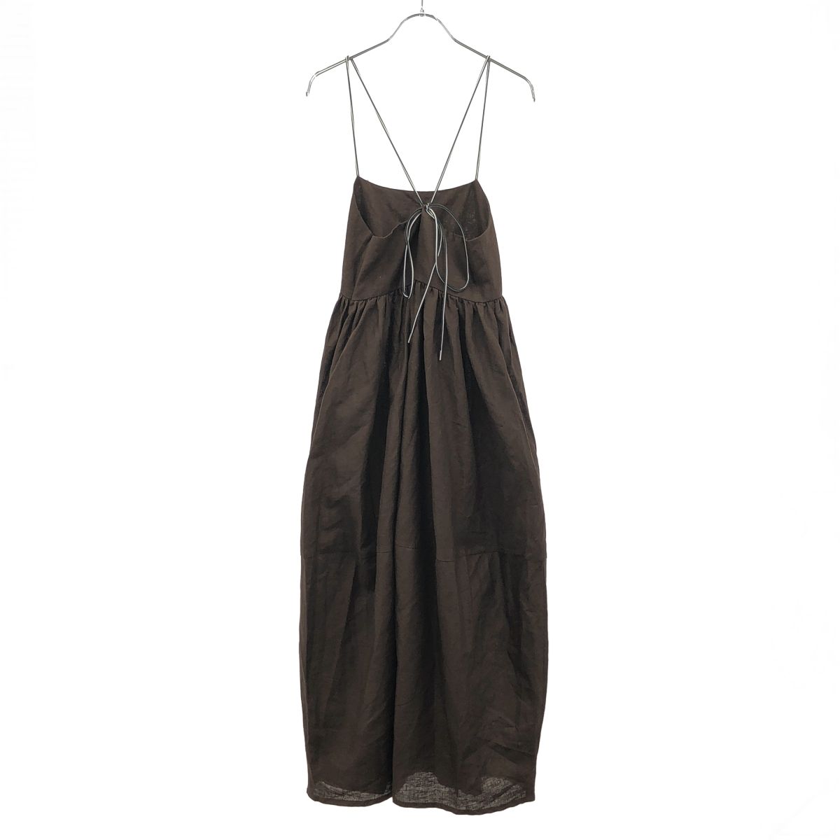 ADAWAS アダワス LINEN BALLOON DRESS リネンバルーンドレスワンピース  