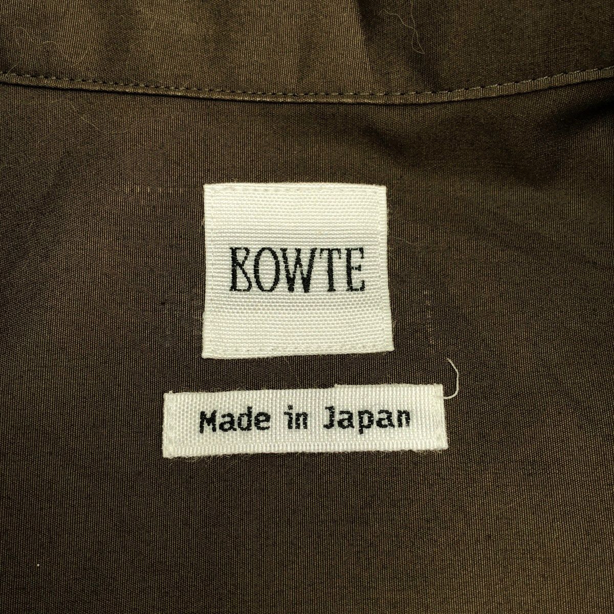  BOWTE バウト 24 SS FINX COTTON FRILL DRESS SHIRT ショートスリーブシャツ 241-01-0014 カーキブラウン系 F 半袖 シャツ ブラウス