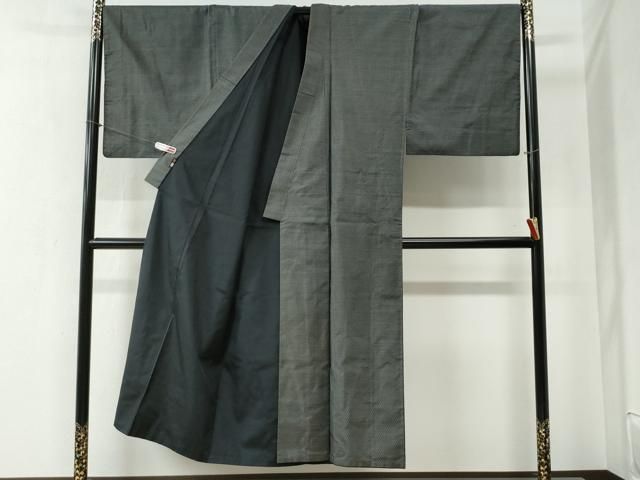 平和屋着物 男性 本場大島紬 アンサンブル 80亀甲 総詰め くぼた謹製 証紙付き キングサイズ 正絹 yc