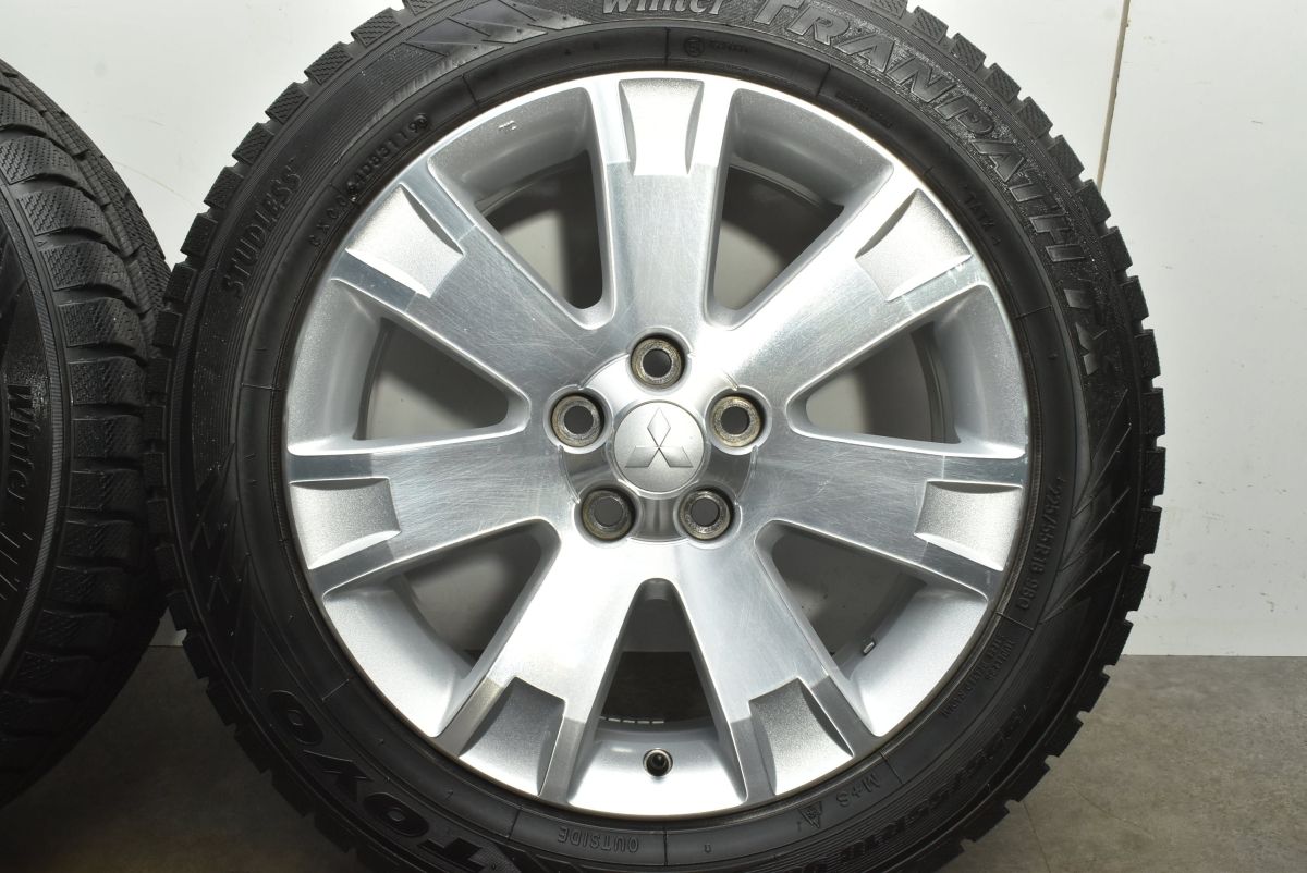  良好品 ミツビシ デリカD 5 18 in 7 J 38 PCD 114 3 トーヨー ウィンタートランパス TX 225 55 R アウトランダー エクリプスクロス 18インチ タイヤ ホイールセット