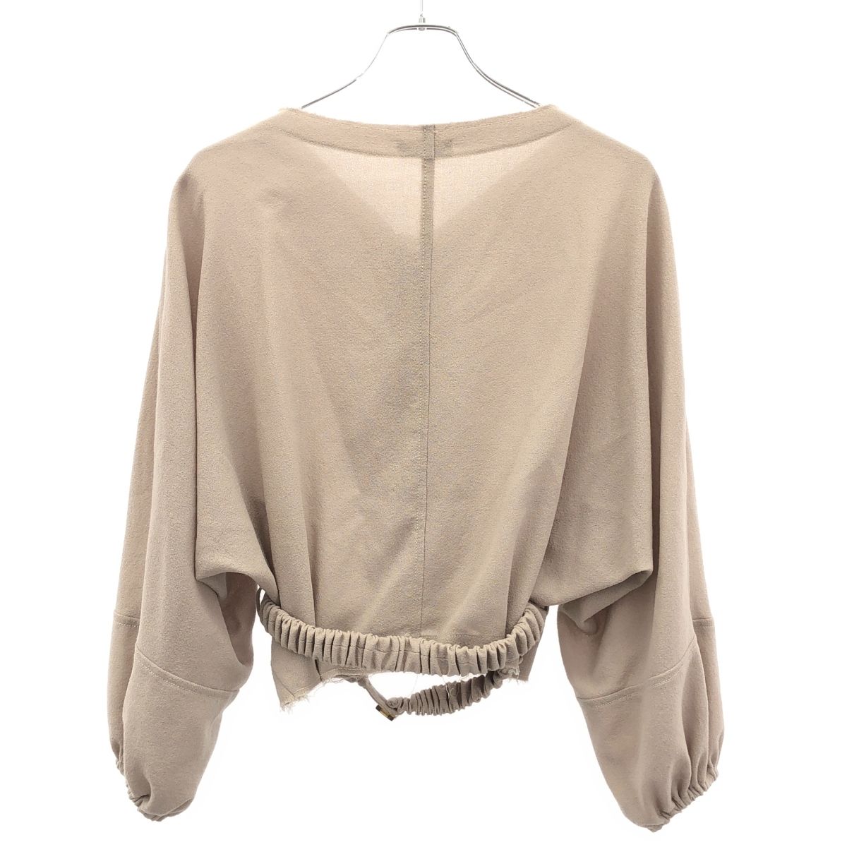 LEROY ヴェロニク ルロワ 19 AW ギャザーデザイントップス ベージュ系 36