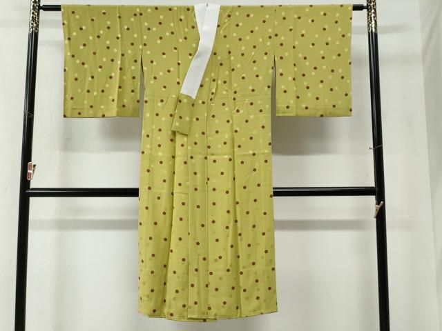 平和屋着物 長襦袢 無双仕立て 水玉 正絹 yc