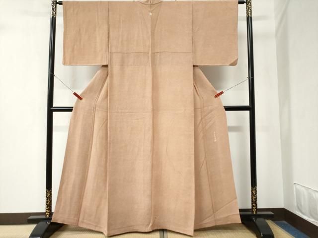 平和屋着物 江戸小紋 作家物 鮫小紋柄 鬼しぼ縮緬 正絹 yc