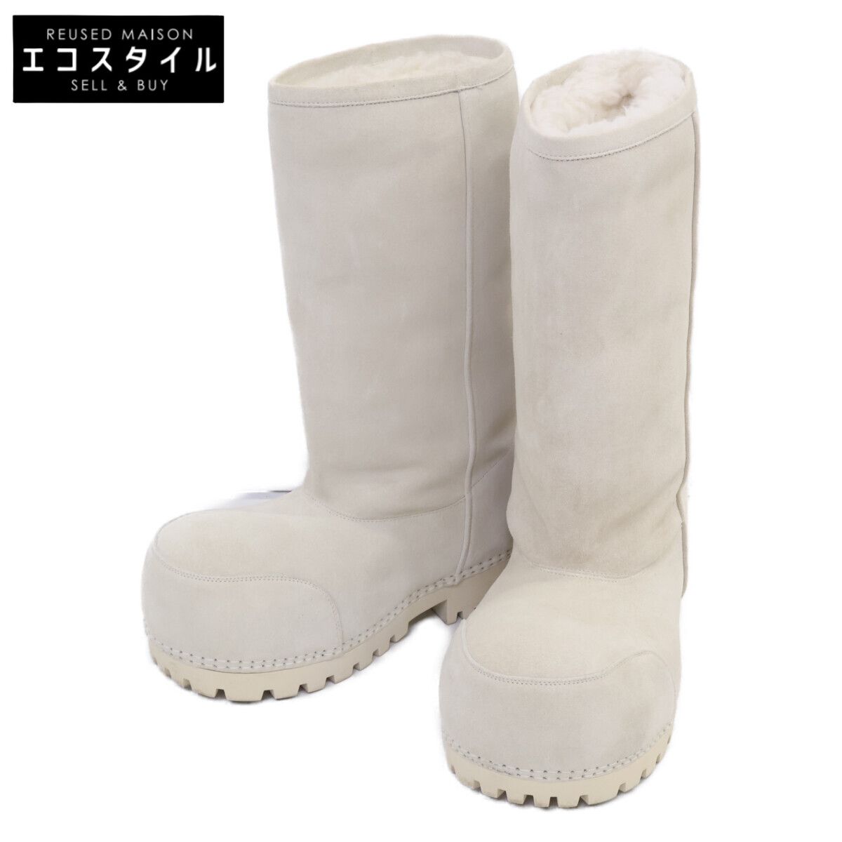 バレンシアガ 802177 アラスカファー ブーツ 36