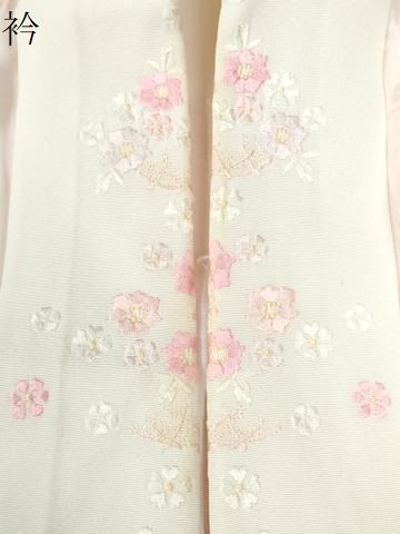 雪輪吉祥草花地紋 暈し染め