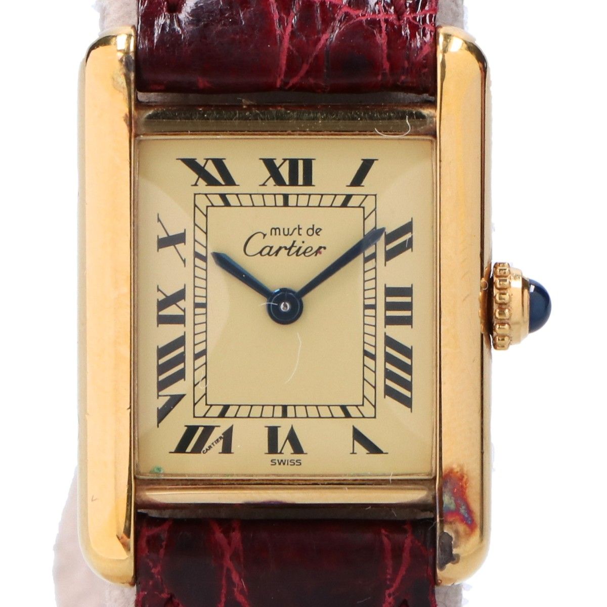 Cartier カルティエ 82-95 s 925 マストタンク ヴェルメイユSM クオーツ