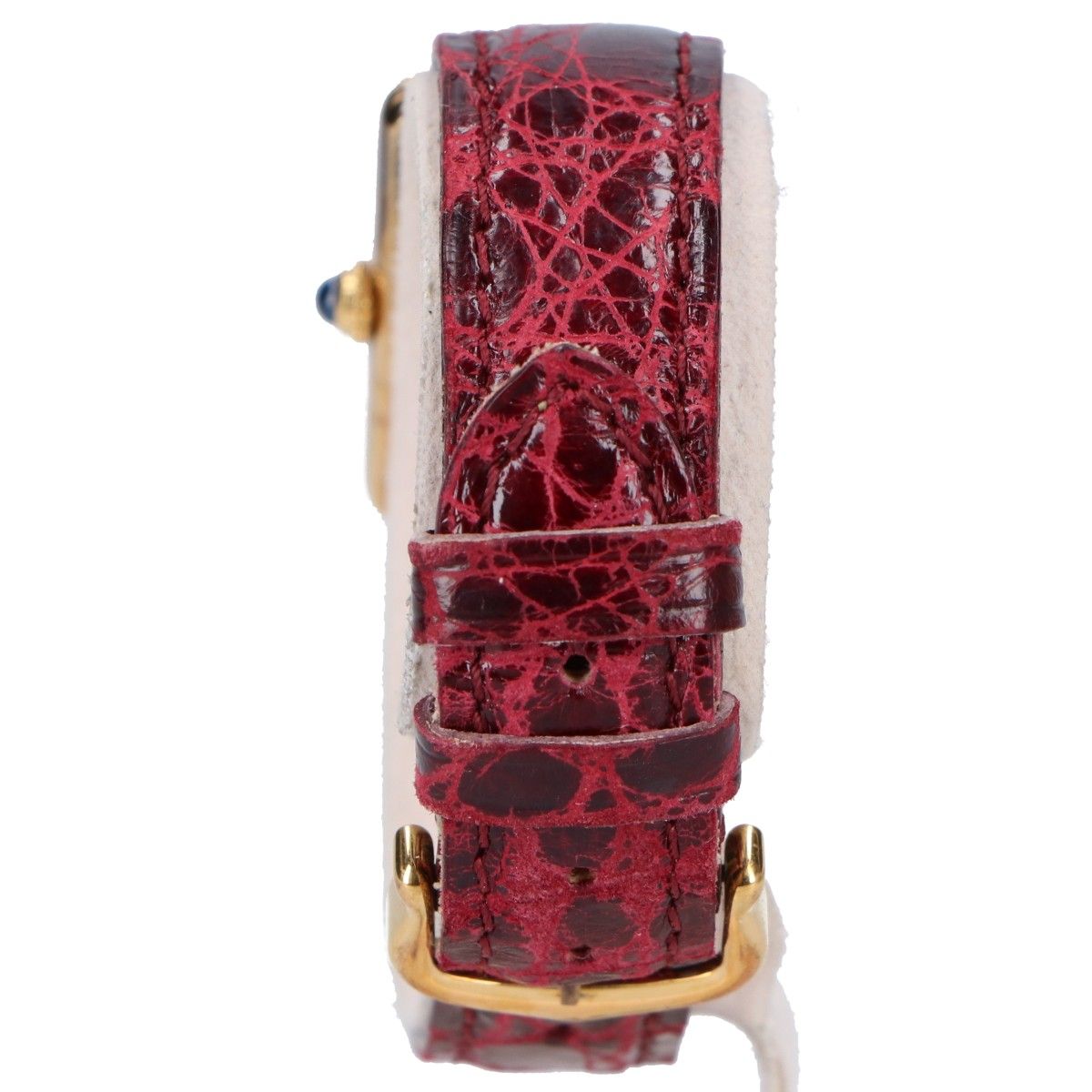  Cartier カルティエ 82 95 s 925 マストタンク ヴェルメイユSM クオーツ 腕時計(クォーツ) 腕時計(アナログ)