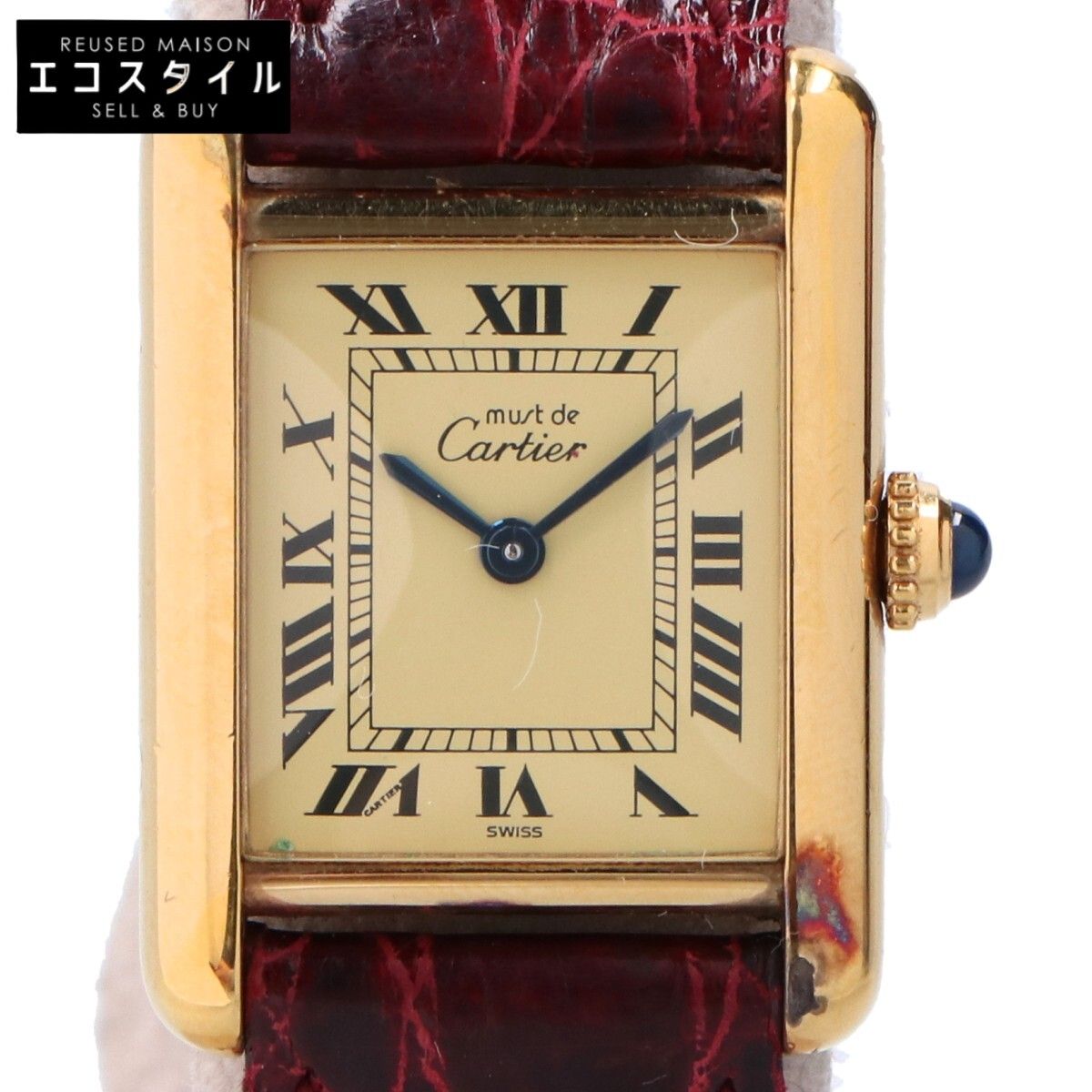 Cartier カルティエ 82-95 s 925 マストタンク ヴェルメイユSM クオーツ