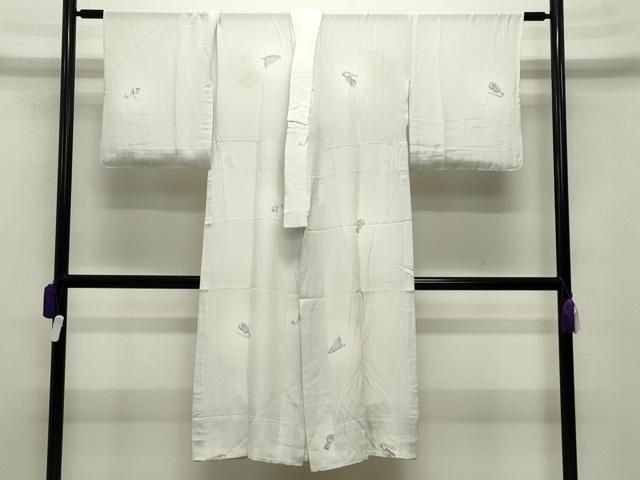 平和屋着物 長襦袢 単衣 楽器文 蛍暈し 正絹 gh