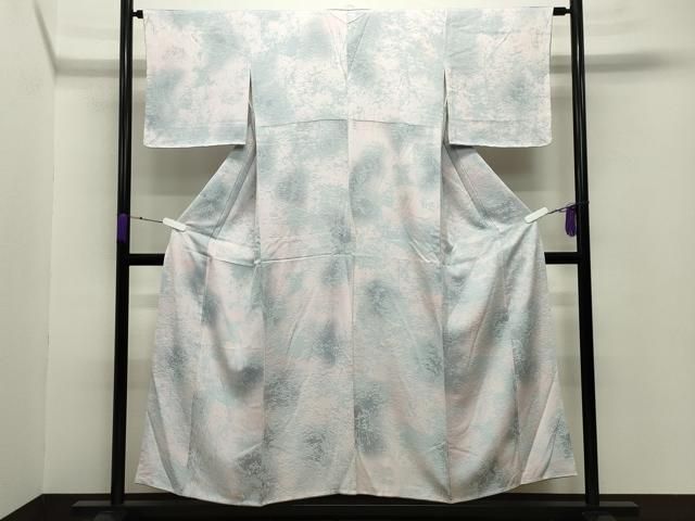 平和屋着物 日展作家 山本唯与志 レリーフ染 小紋 吉祥文 暈し染め 正絹 gh