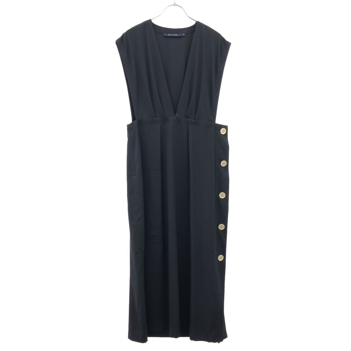 SOFIE D HOORE ソフィードール ノースリーブワンピース DOROTHY-WOGA ネイビー 36