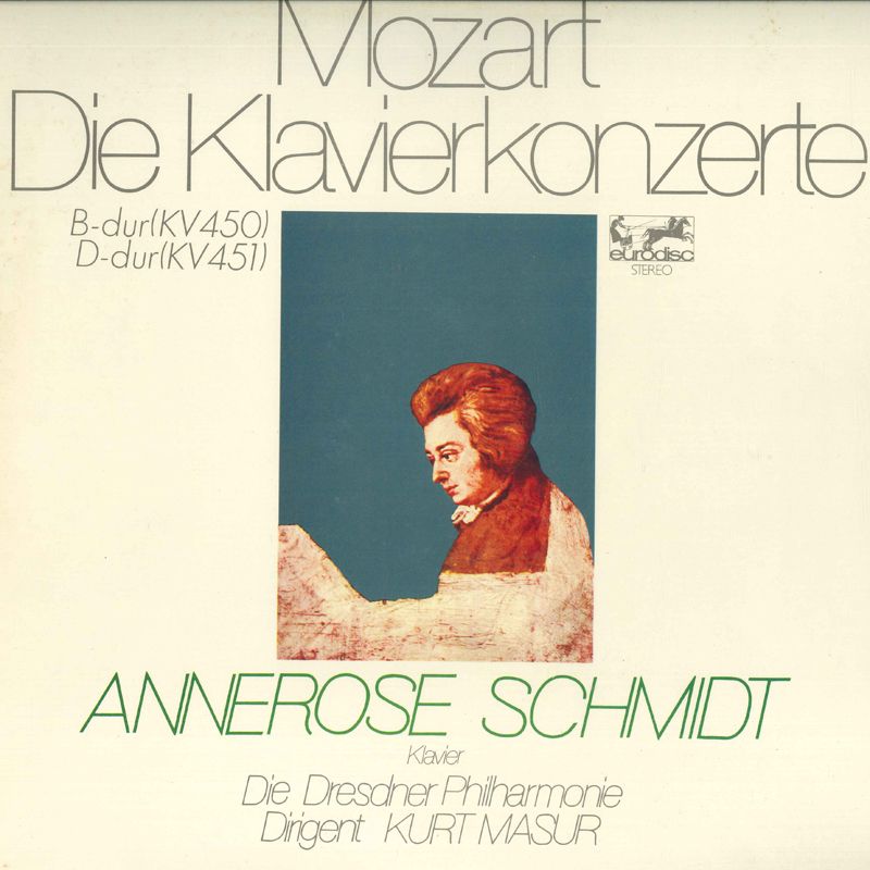 LP アンネローゼ・シュミット, クル モーツァルト: ピアノ協奏曲第15番