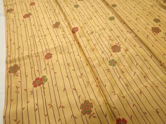  平和屋着物 長襦袢 無双仕立て 舞桜文 金彩 正絹 gh 長襦袢 長襦袢 半襦袢