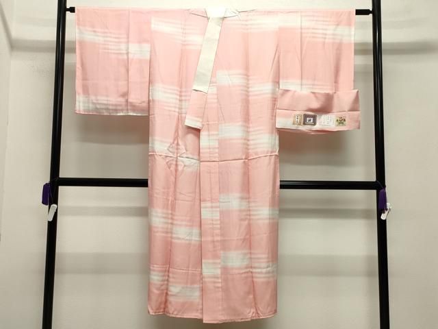 平和屋着物 奄美大島泥染色家 赤塚花穂 長襦袢 無双仕立て 霞文 暈し染め 証紙付き 正絹 gh