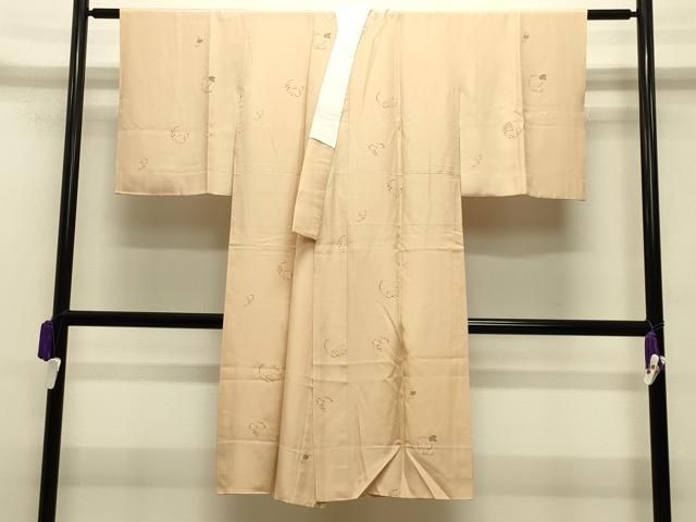 平和屋着物 長襦袢 無双仕立て 葡萄蔦の葉文 反端付き 正絹 gh