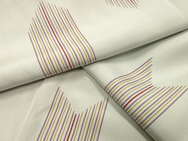 平和屋着物 長襦袢 無双仕立て 矢羽根文 正絹 gh