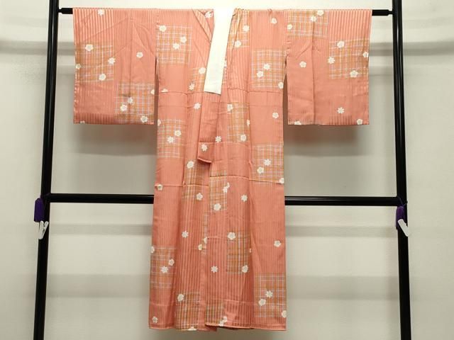 平和屋着物 長襦袢 無双仕立て 舞花文 正絹 gh