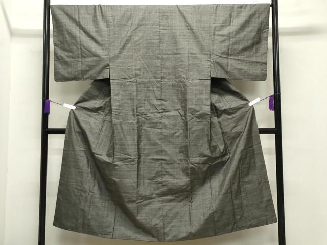 平和屋着物 男性 本場大島紬 格子柄 松坂屋扱い 正絹 gh