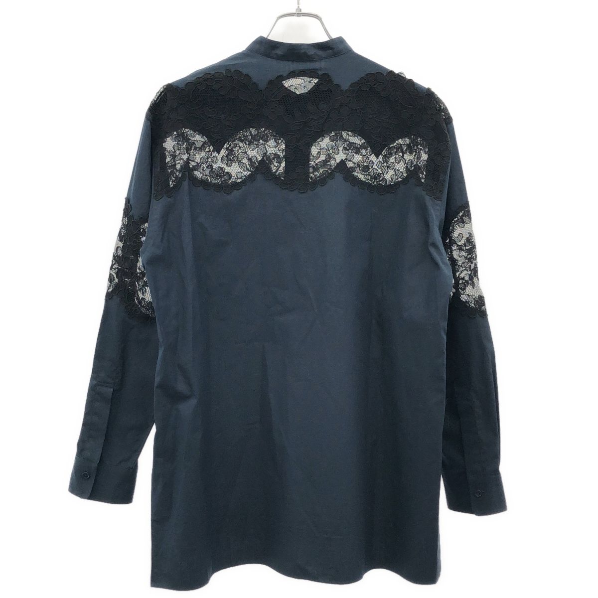 BOWTE バウト 23 SS LACE PANELED SHIRT レースパネルシャツ 231-11-0001 ネイビー 1