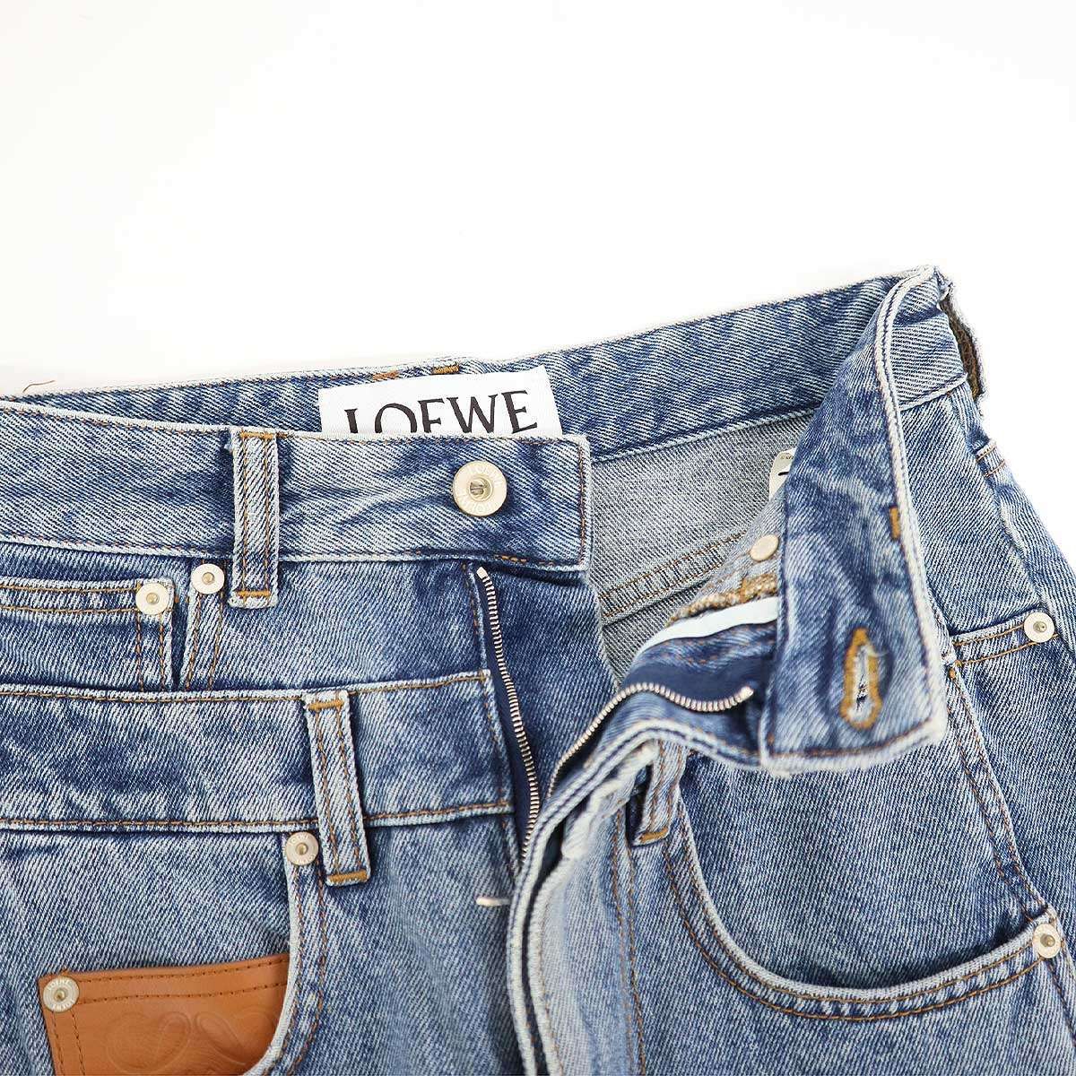 LOEWE ロエベ　trompe-l'oeilトロンプルイユ　デニム　34 LOEWE ロエベ 23SS Trompe L'Oeil Jeans トロンプルイユ デニムパンツ