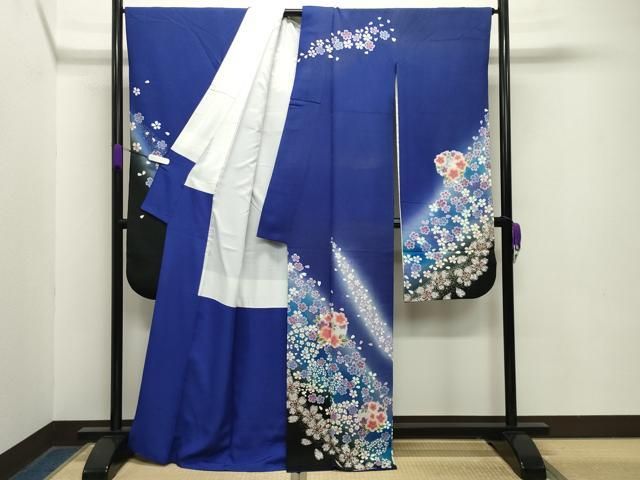 平和屋着物○豪華振袖 駒刺繍 舞桜文 暈し染め 金彩 正絹 逸品