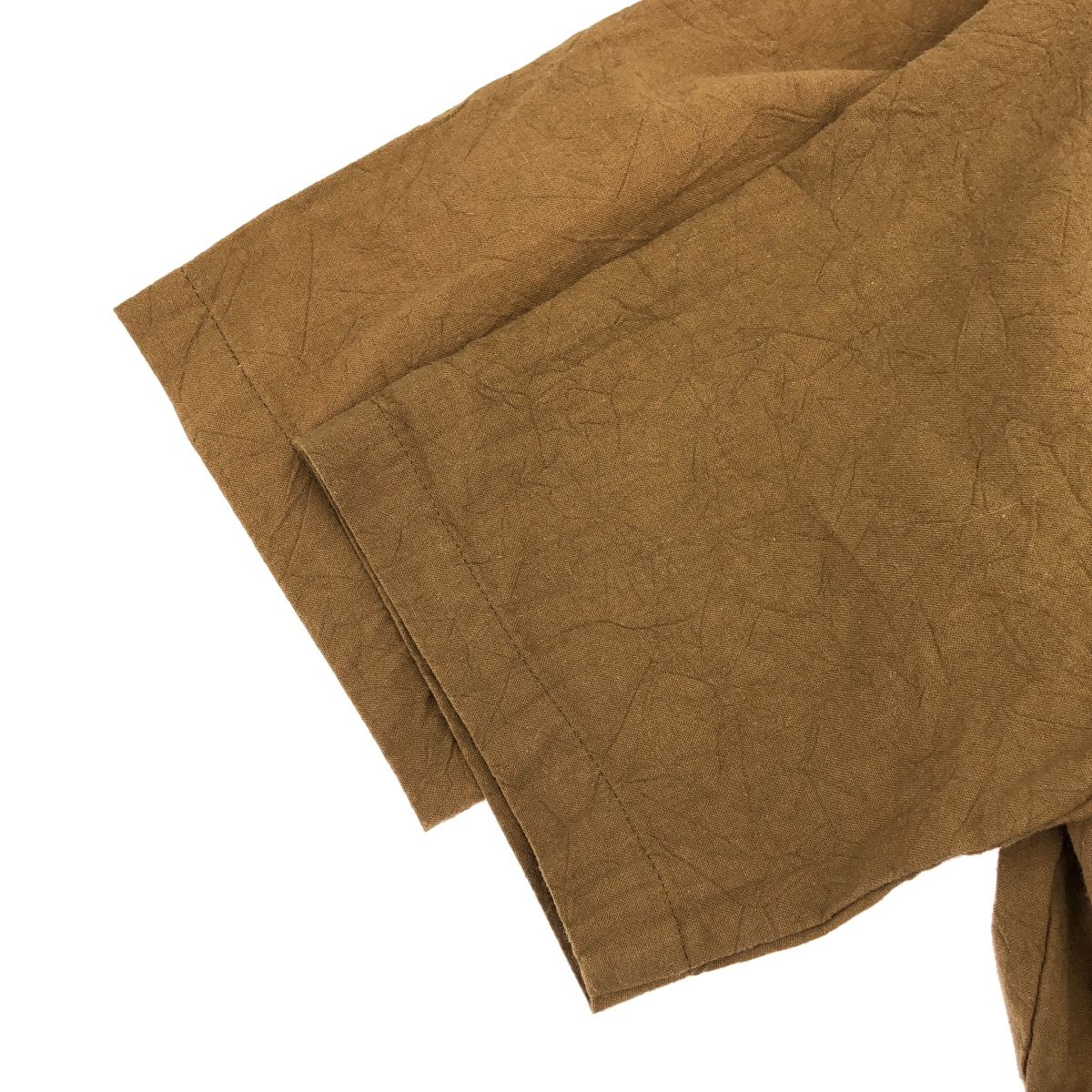  MEYAME メヤメ Vネックギャザーロングワンピース MEY-1608 キャメルブラウン 1 半袖 その他