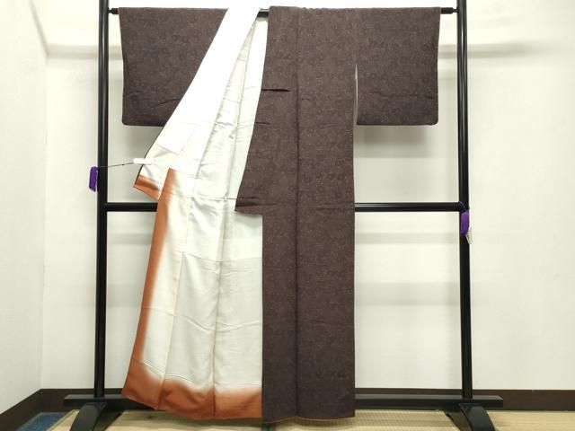 型染め 菊花唐草文