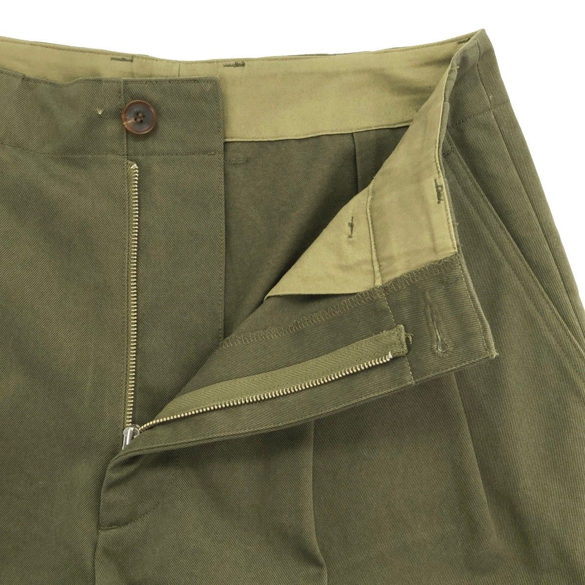 AURALEE オーラリー 18AW WASHED FINX CHINO TUCK WIDE PANTS チノ