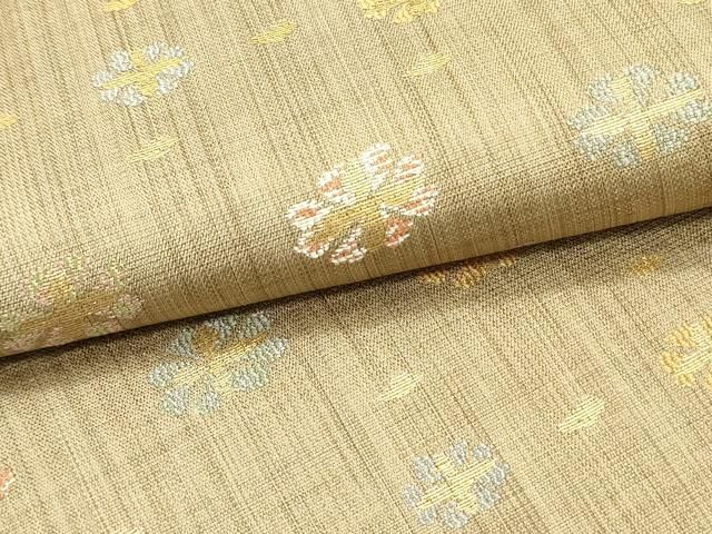  平和屋着物 六通柄 本袋帯 花間道 金糸 正絹 ob 袋帯 帯